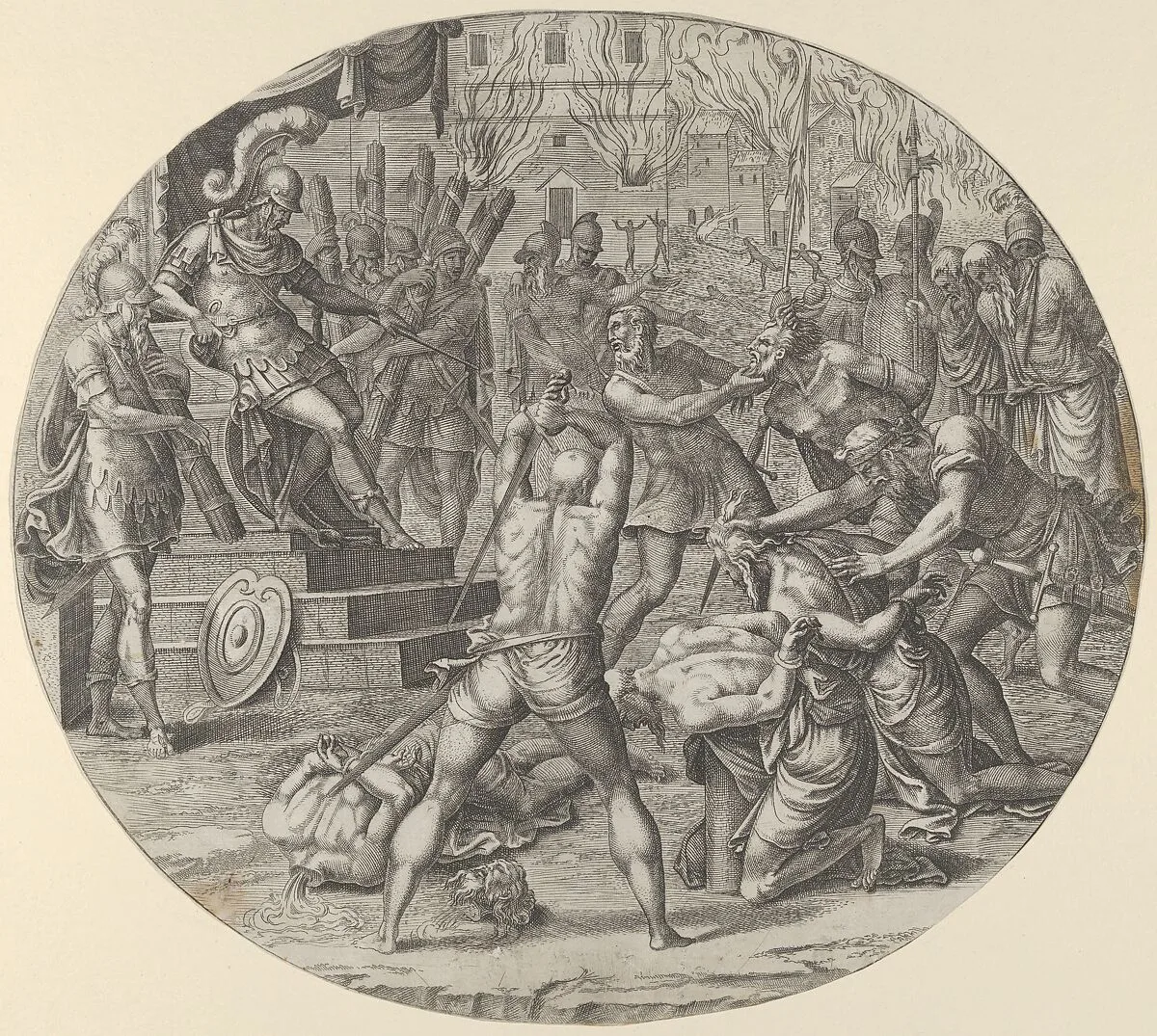 Wrath, from the 'Seven Deadly Sins' — Léon Davent|Luca Penni