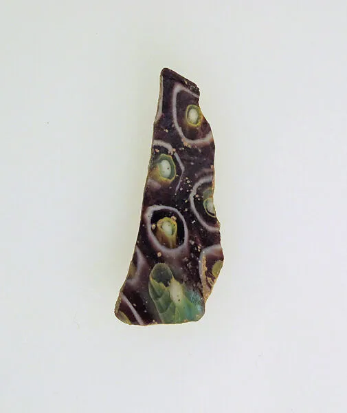 Glass mosaic bowl fragment — Unknown