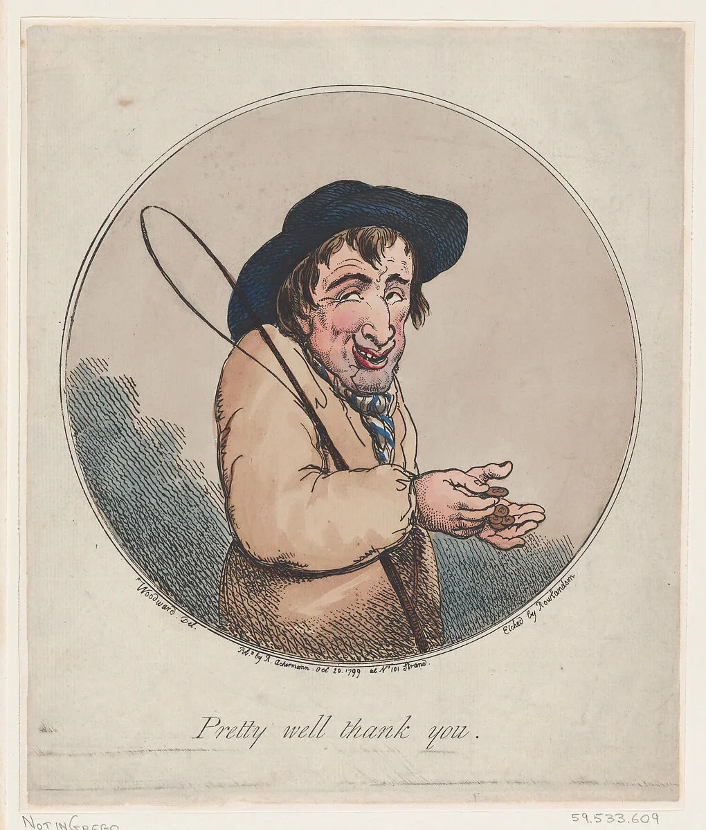 Pretty Well Thank You — George Murgatroyd Woodward|Thomas Rowlandson|Rudolph Ackermann, London