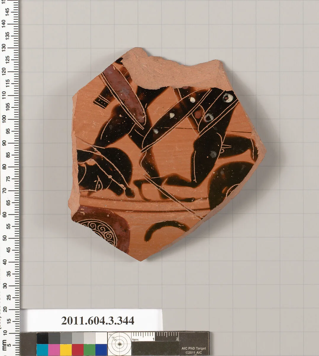 Terracotta fragment of a neck-amphora (jar) — Unknown