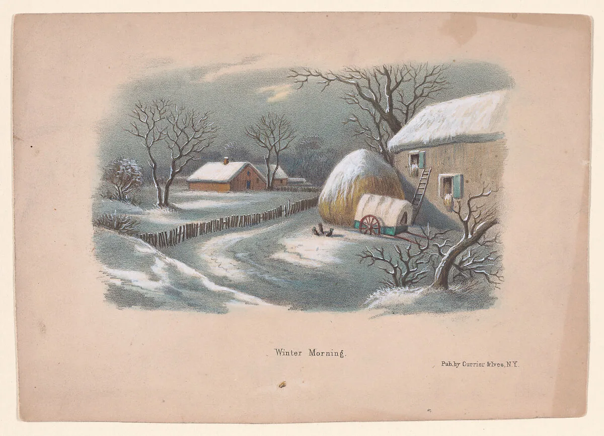 Winter Morning — Currier & Ives