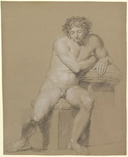 Study of a Seated Male Nude