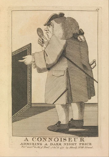A Connoisseur Admiring a Dark Night Piece