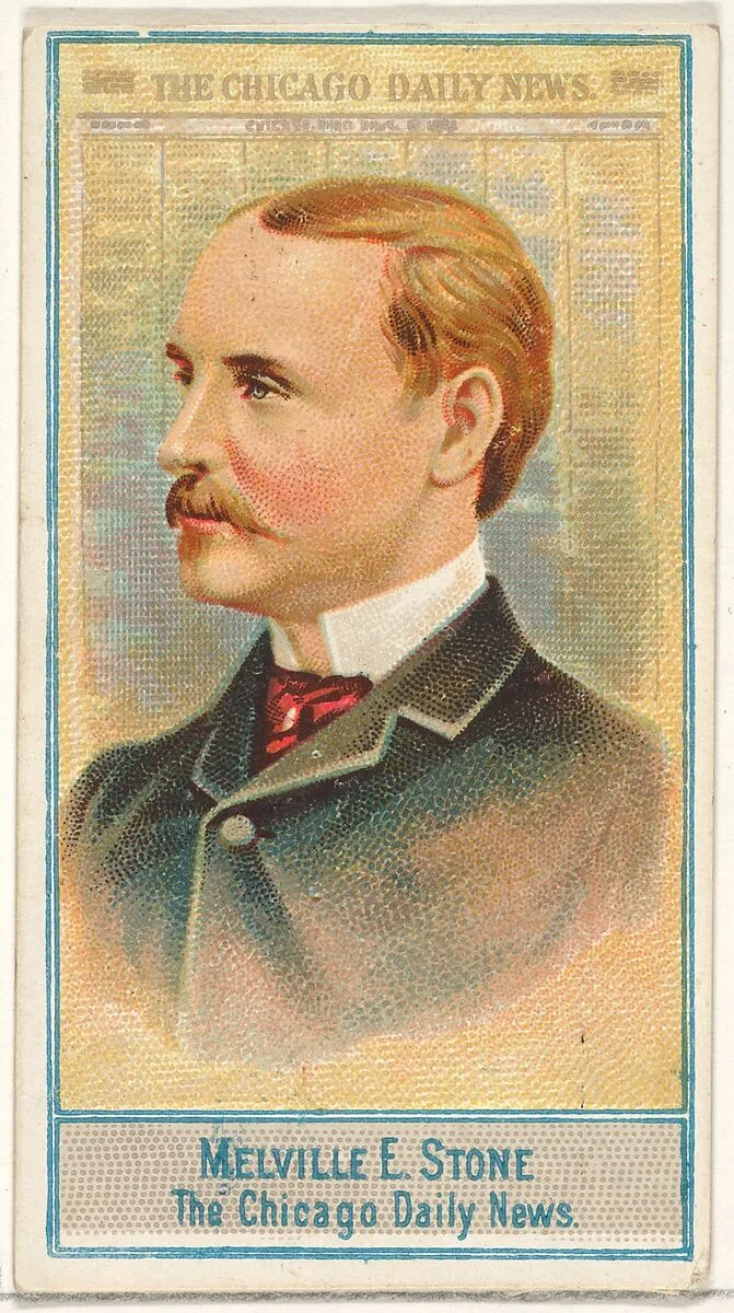 Melville E. Stone, The Chicago Daily News, from the American Editors series (N1) for Allen & Ginter Cigarettes Brands — Allen & Ginter
