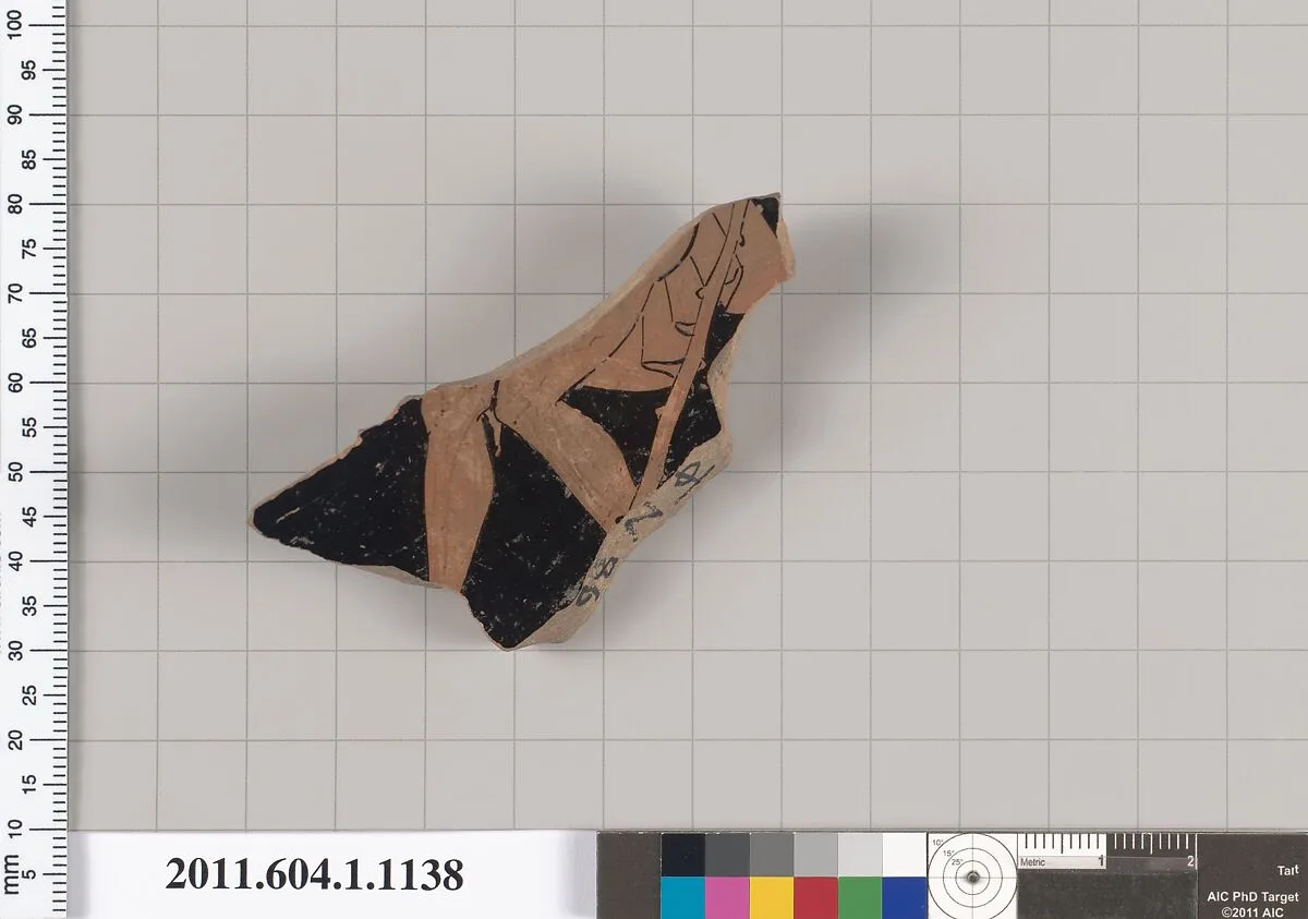 Terracotta fragment of a kylix (drinking cup) — Unknown