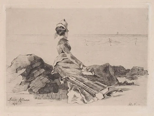Woman Seated on a Rock