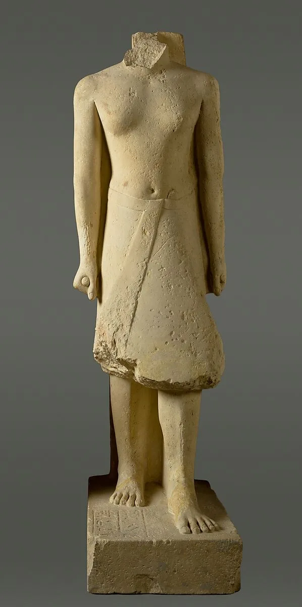 Headless statue of Babaef as older man — Unknown