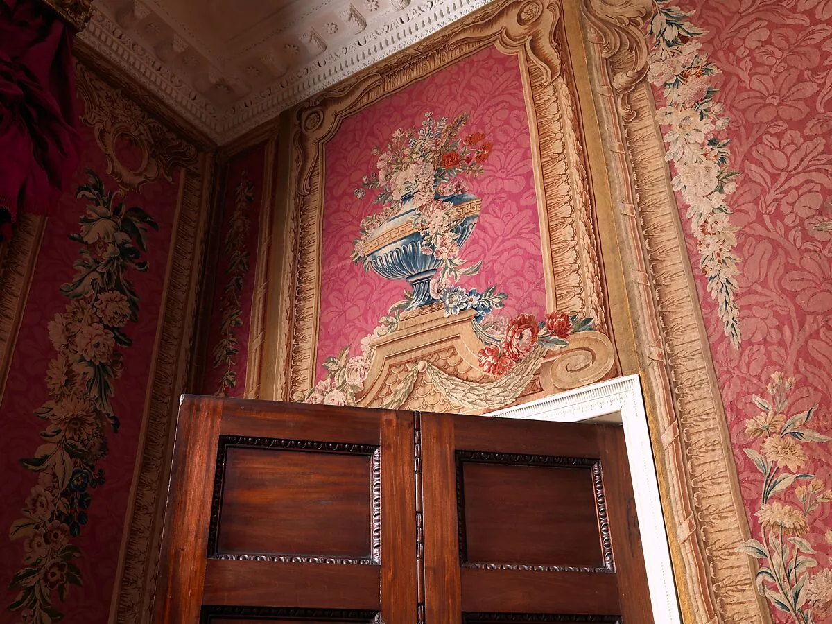 Two overdoor panels with vases — Maurice Jacques|Jacques Neilson|Manufacture Nationale des Gobelins|George William Coventry, 6th earl of Coventry|Jacques Germain Soufflot