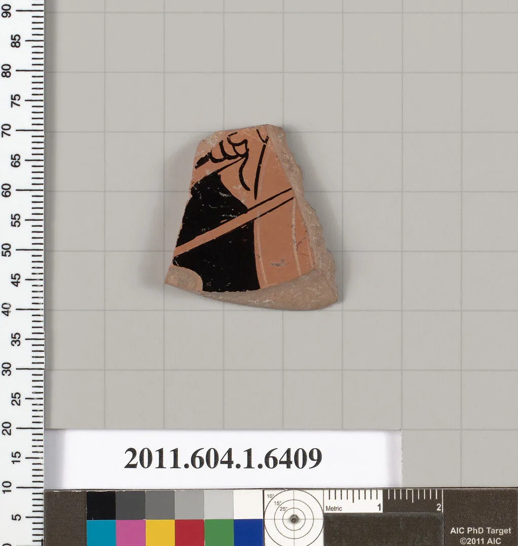 Terracotta fragment of a kylix (drinking cup) — Unknown