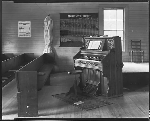 [Church Interior with Pump Organ, Alabama]