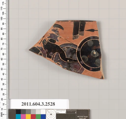 Terracotta rim fragment of a kylix: Siana cup (drinking cup)