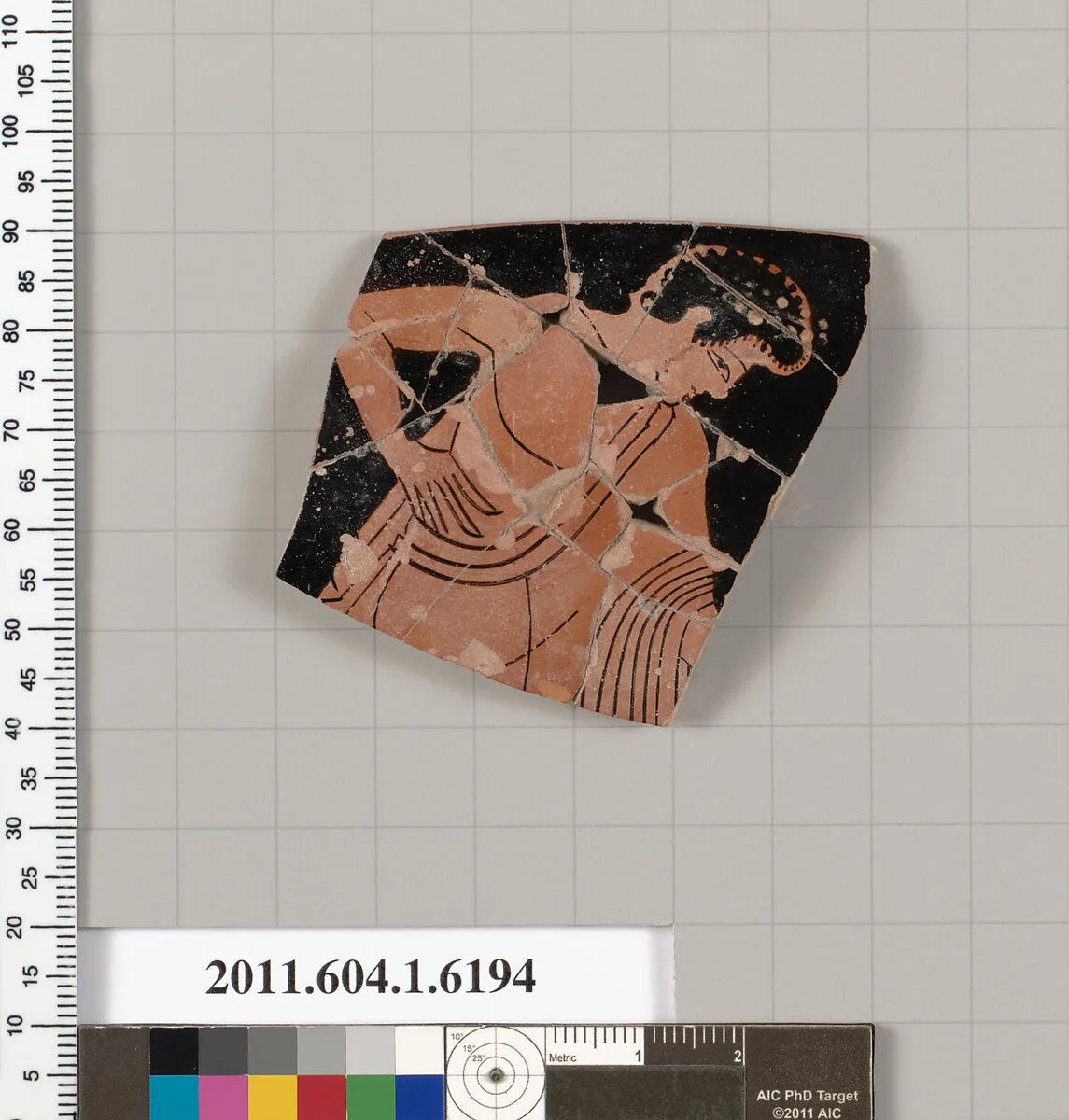 Terracotta rim fragment of a kylix (drinking cup) — Unknown
