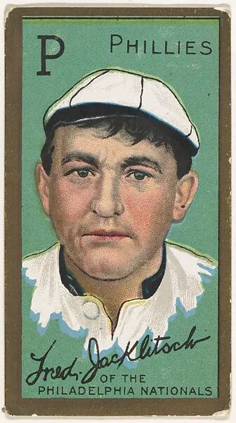 Fred Jacklitsch, Philadelphia Phillies, National League, from the "Baseball Series" (Gold Borders) set (T205) issued by the American Tobacco Company — American Tobacco Company
