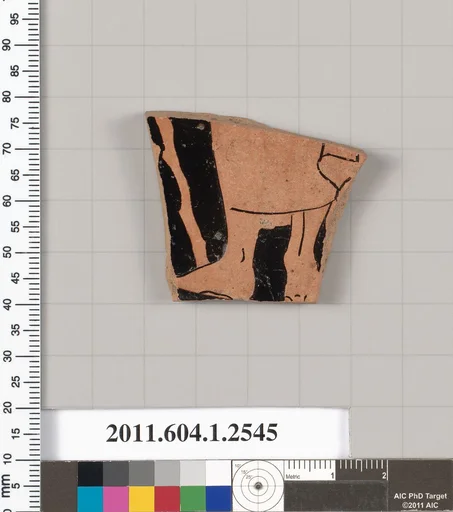 Terracotta fragment of a kylix (drinking cup)