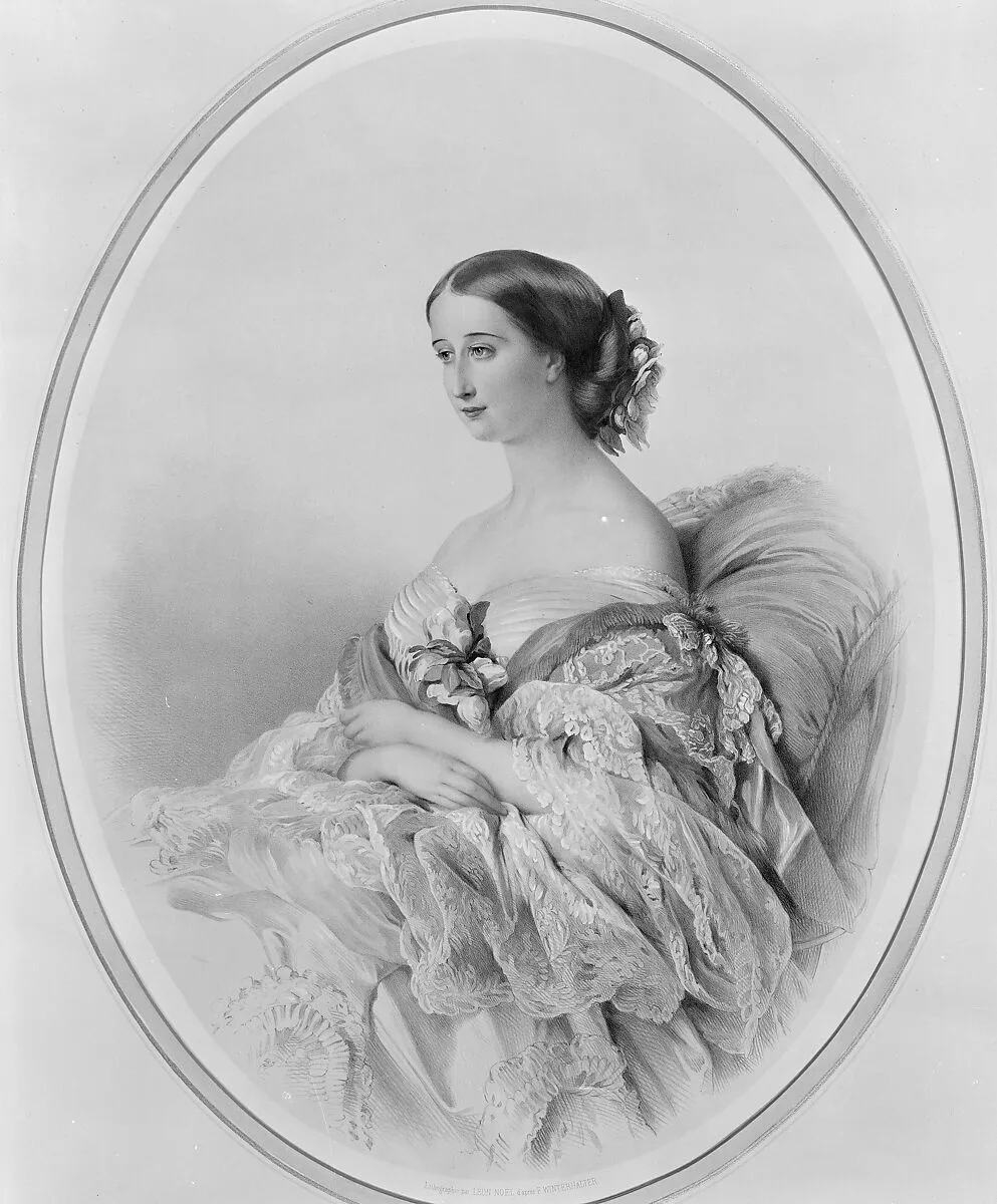 Portrait of the Empress Eugenie, after Winterhalter — Léon Alphonse Noël|Franz Xaver Winterhalter