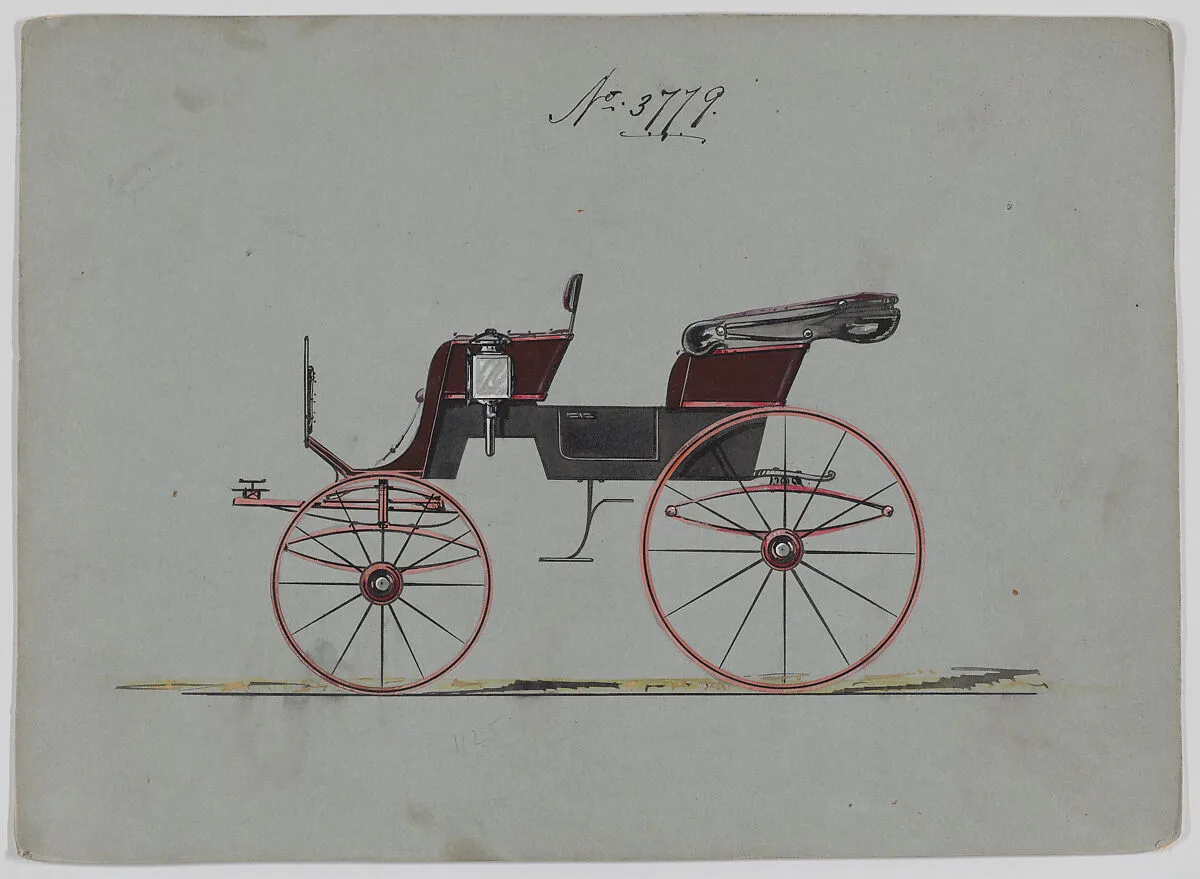 Design for 2 seat Phaeton, no. 3779 — Brewster & Co.