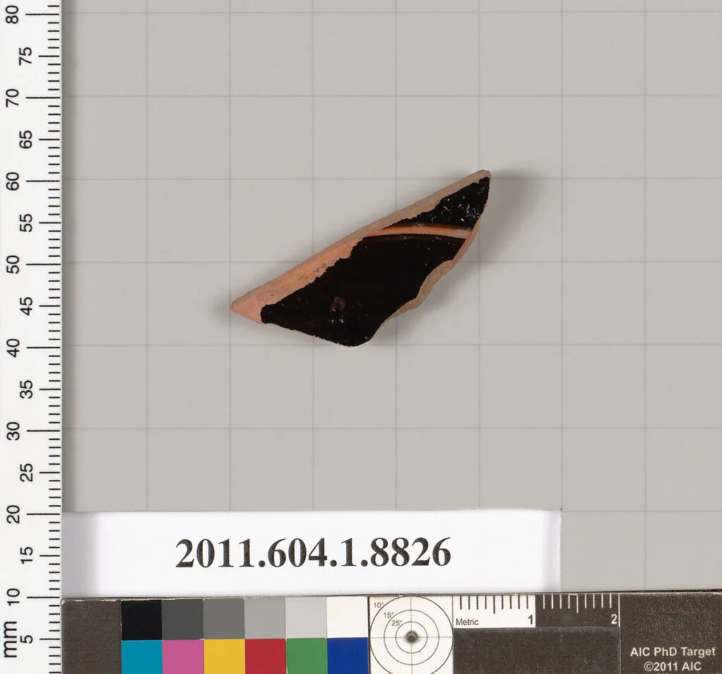 Terracotta fragment of a kylix (drinking cup) — Unknown
