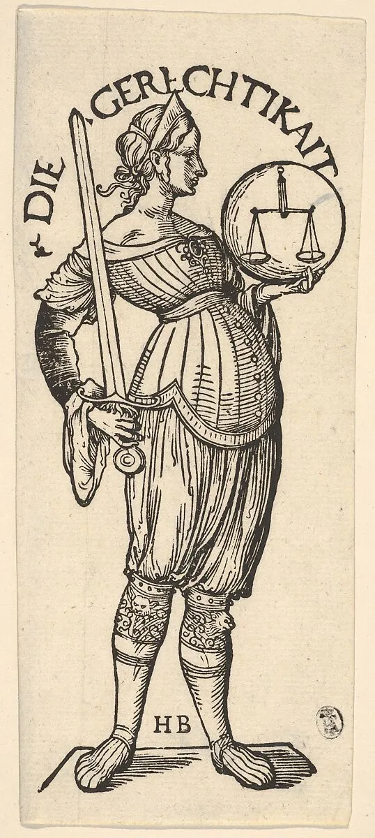 Justice (Die Gerechtikait), from The Seven Virtues — Hans Burgkmair