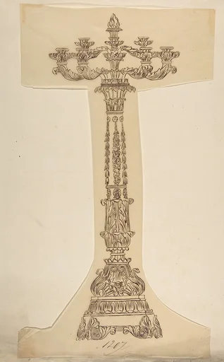 Design for a Six Arm Candelabra