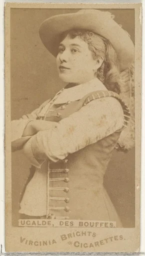 Ugalde, Des Bouffes, from the Actors and Actresses series (N45, Type 1) for Virginia Brights Cigarettes