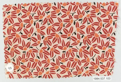 Textile sample, from the ¦Franko Prints¦ series