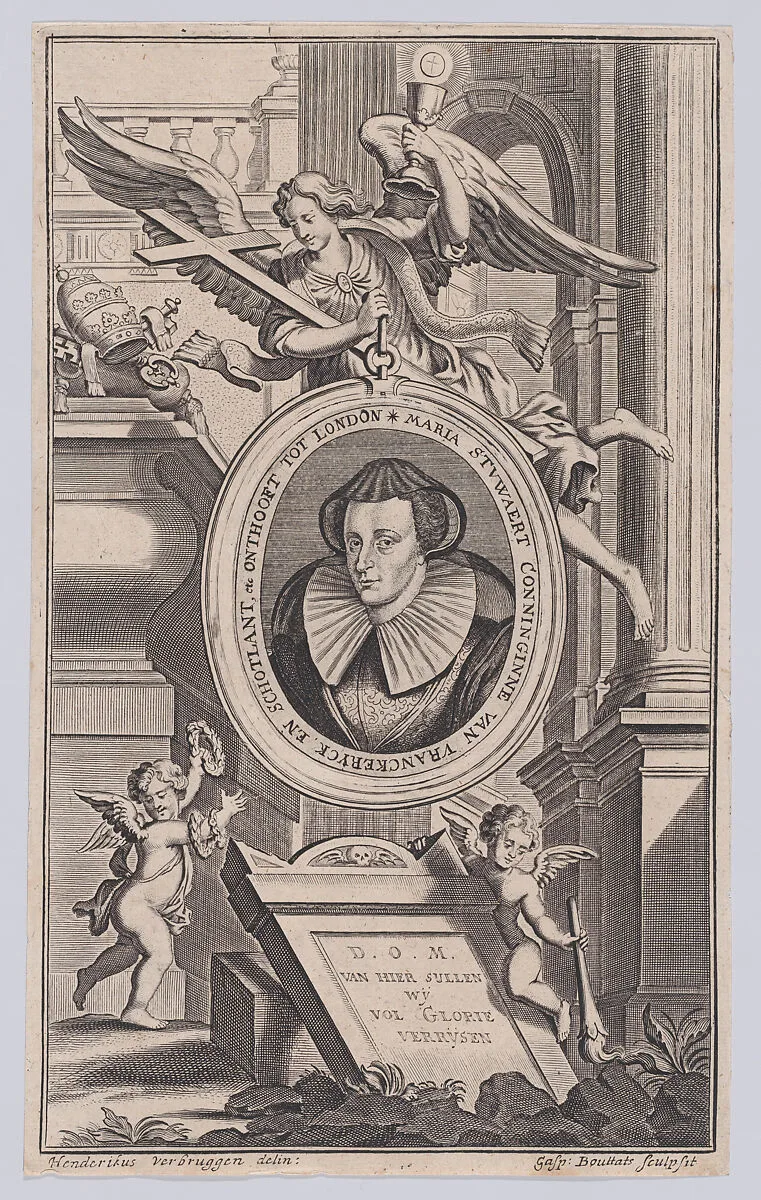 Mary, Queen of Scots (from "Opgang, voortgang, en nedergang, der ketteryen deser eeuwe") — Mary, Queen of Scots|Gaspar Bouttats|Hendrik-Frans Verbruggen|Hendrik-Frans Verbruggen|Florimond de Raemond