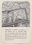 A.L.A. "Domestic Touring" card (W500) — Unknown