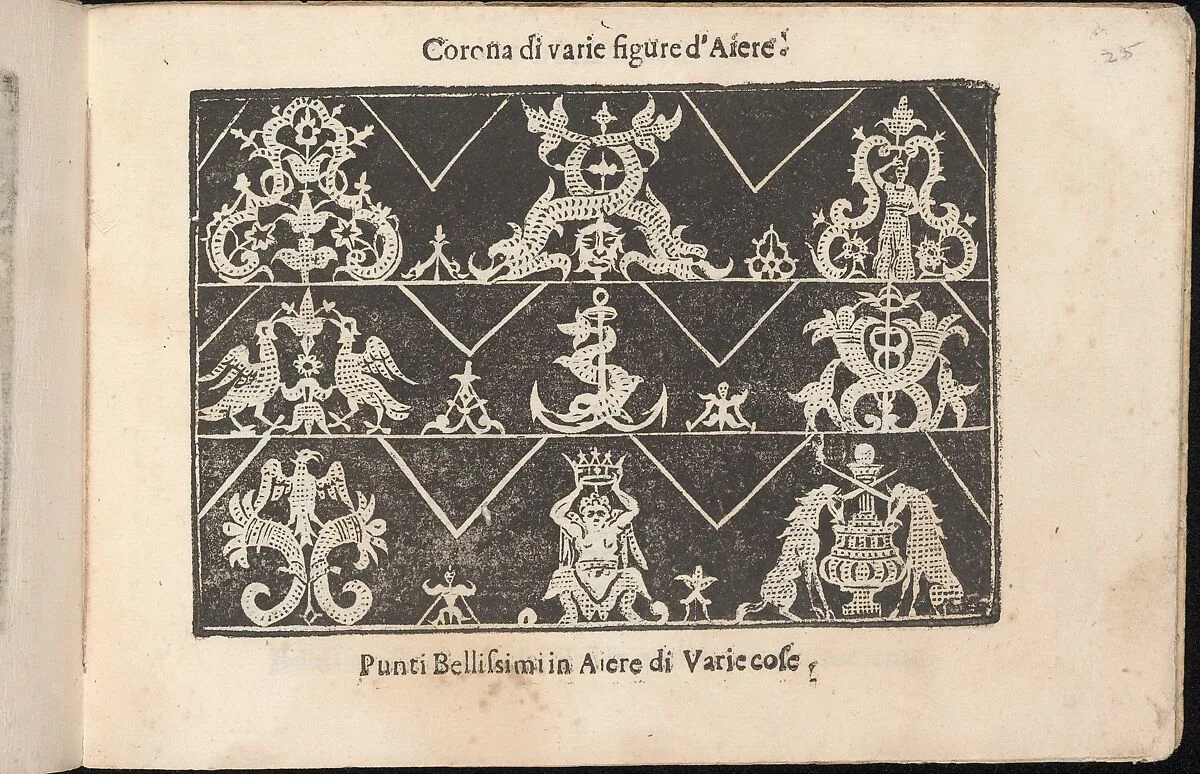 Corona delle Nobile et Virtuose Donne, Libro Terzo, page 25 (recto) — Alessandro de' Vecchi|Cesare Vecellio