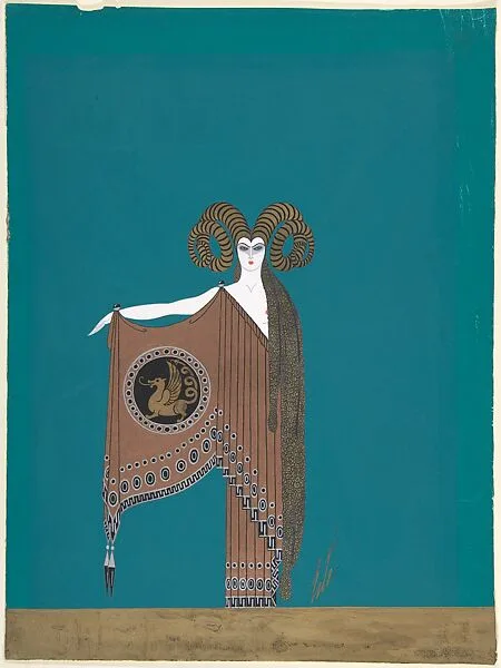"La Toison d'Or": Costume Design for "The Golden Fables" (1926) George White's Scandals, New York — Erté (Romain de Tirtoff)