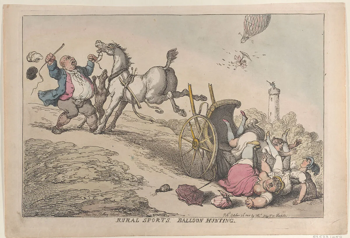 Rural Sports: Balloon Hunting — Thomas Tegg|Thomas Rowlandson