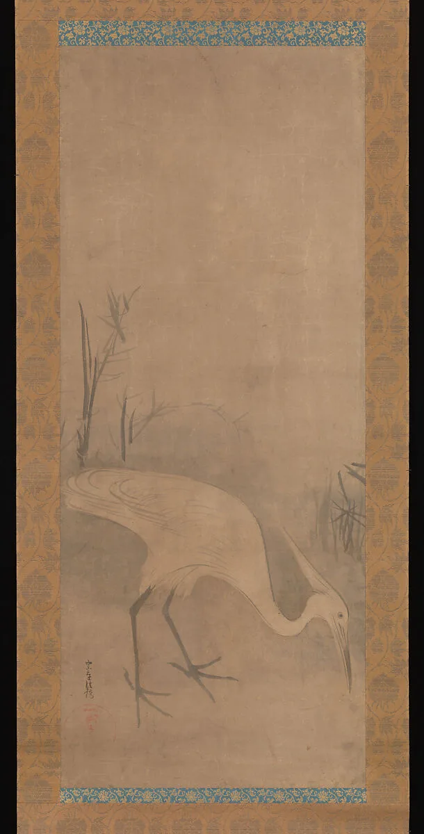 俵屋宗達筆 白鷺図|White Heron — Tawaraya Sōtatsu