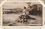 The First Scalp for Custer from Indians and Western Historical Scenes series (W417) — Unknown