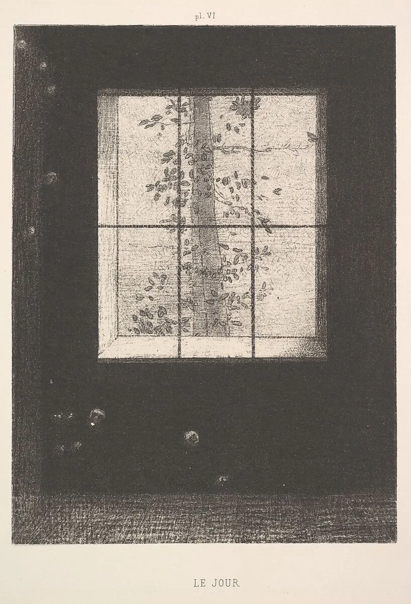 Day (Le Jour), from the series, Dreams (Songes), plate VI — Odilon Redon