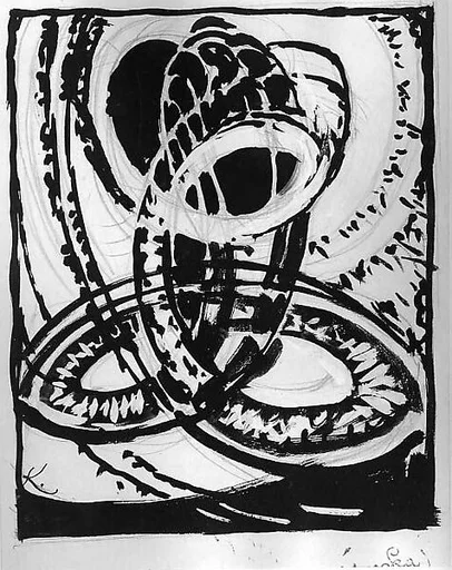 Study for "Four Stories in Black and White"