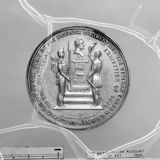 Commemorating the visit of the Seventh Regiment and the Veteran Corps, N.G.S N.Y. to the Centennial Exhibition of 1876