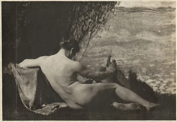Nude Man with Harp — Frank Eugene