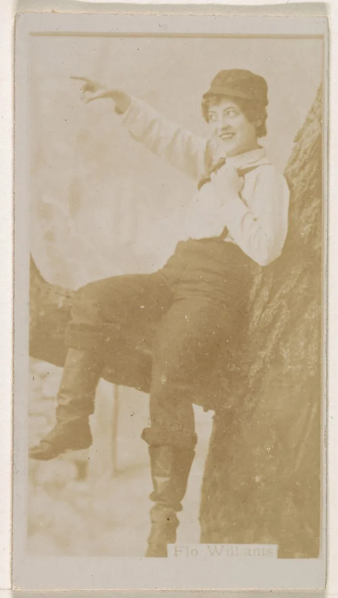 Flo Williams, from the Actresses series (N245) issued by Kinney Brothers to promote Sweet Caporal Cigarettes — Kinney Brothers Tobacco Company