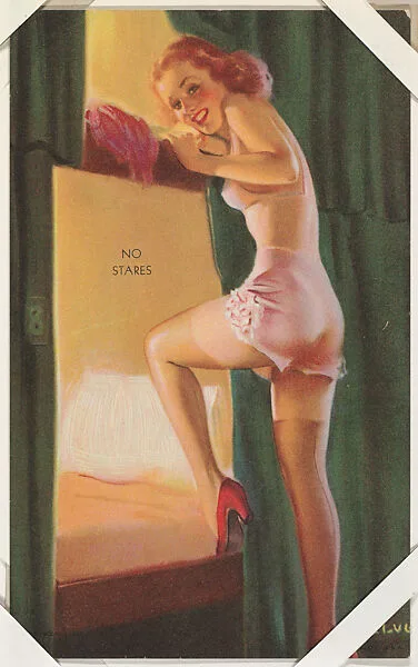 No Stares from All American Girls series (W424) — International Mutoscope Reel Company