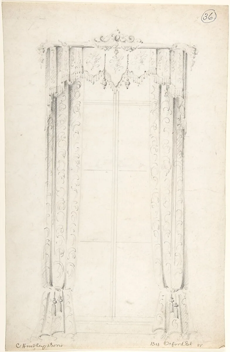 Design for Curtains — Charles Hindley and Sons
