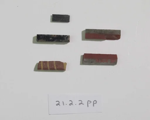 Inlay elements from shrine: bars