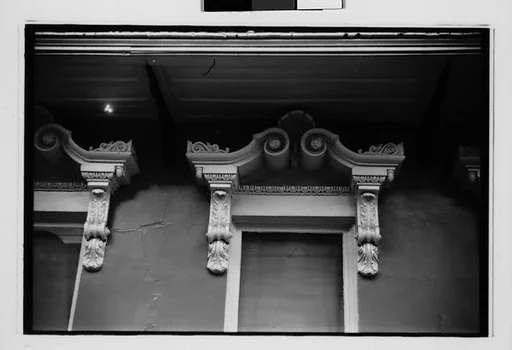 [Five 35mm Film Frames: Interior Doorway Detail, Gravestone, Southeastern U.S.?]