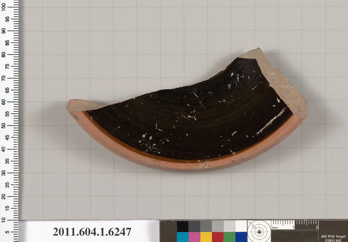 Terracotta fragment of a kylix (drinking cup) — Unknown
