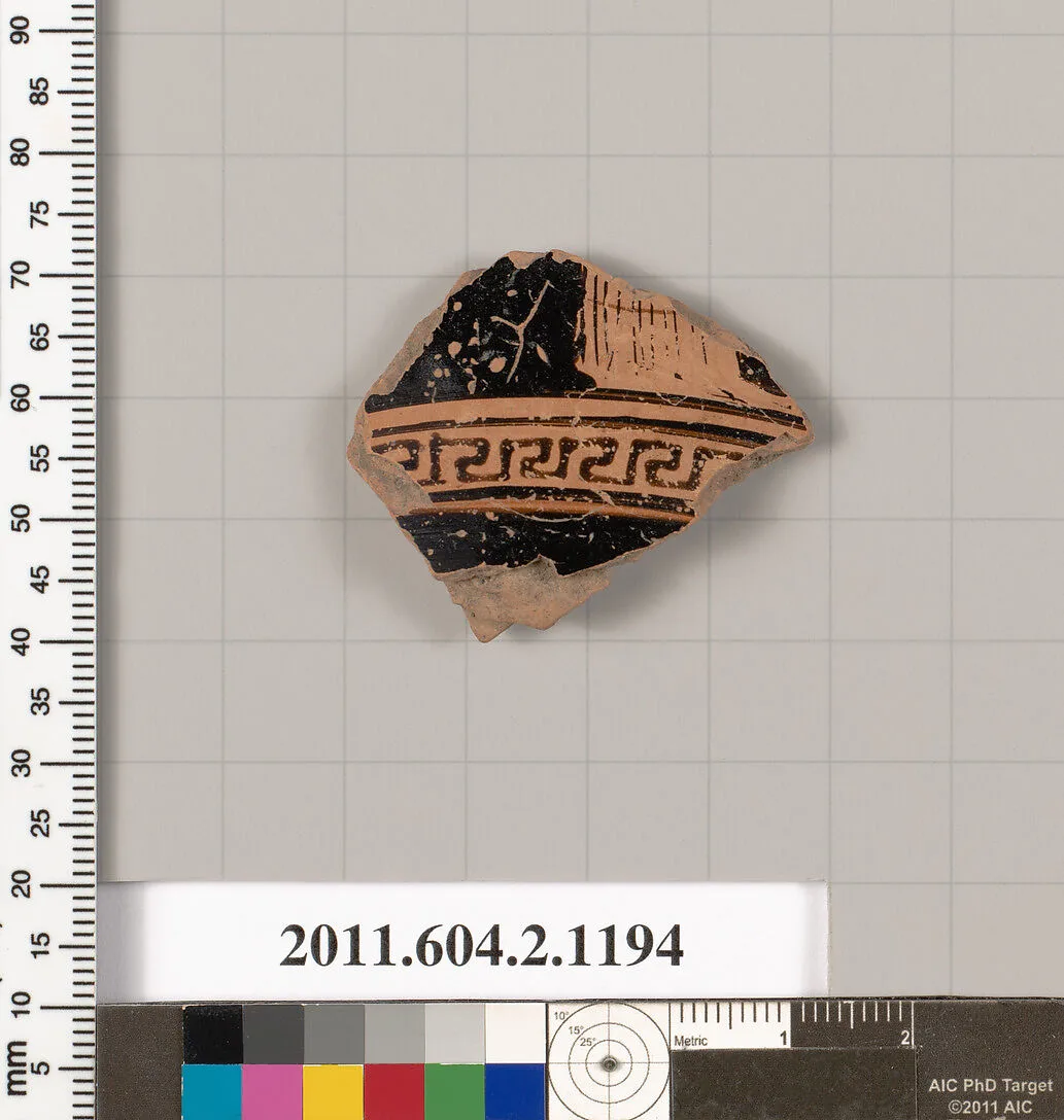 Terracotta fragment of a squat lekythos (oil flask)? — Unknown