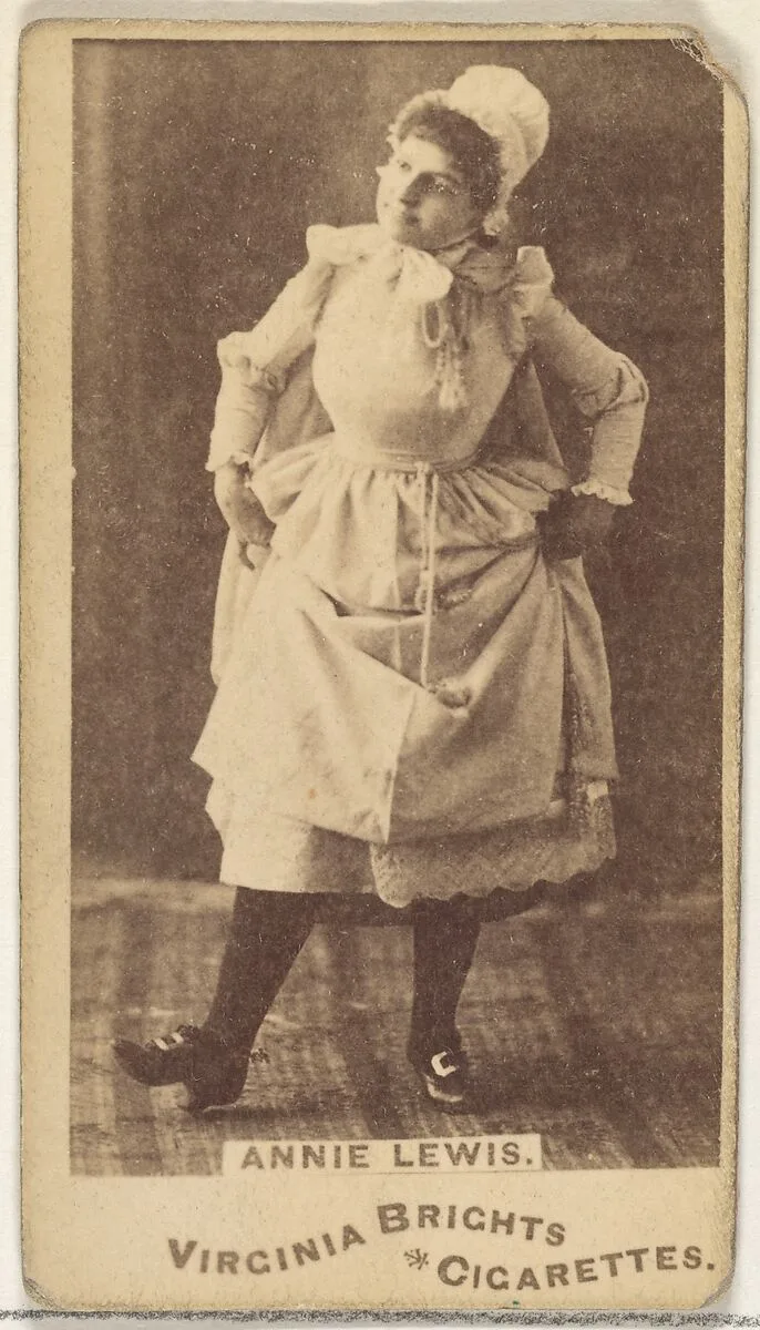 Annie Lewis, from the Actors and Actresses series (N45, Type 1) for Virginia Brights Cigarettes — Allen & Ginter