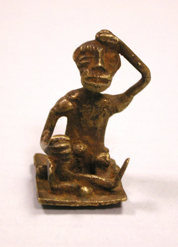 Gold Weight: Seated Male — Unknown