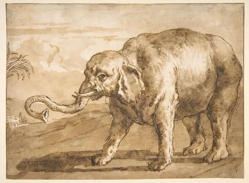 Elephant in a Landscape