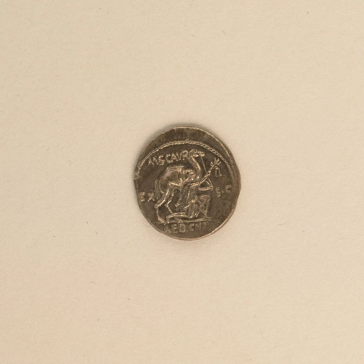 Silver denarius of Aemilius Scaurus — Unknown