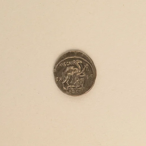 Silver denarius of Aemilius Scaurus