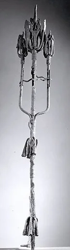 Diviner's Staff: Birds and Chameleons (Osun babalawo)