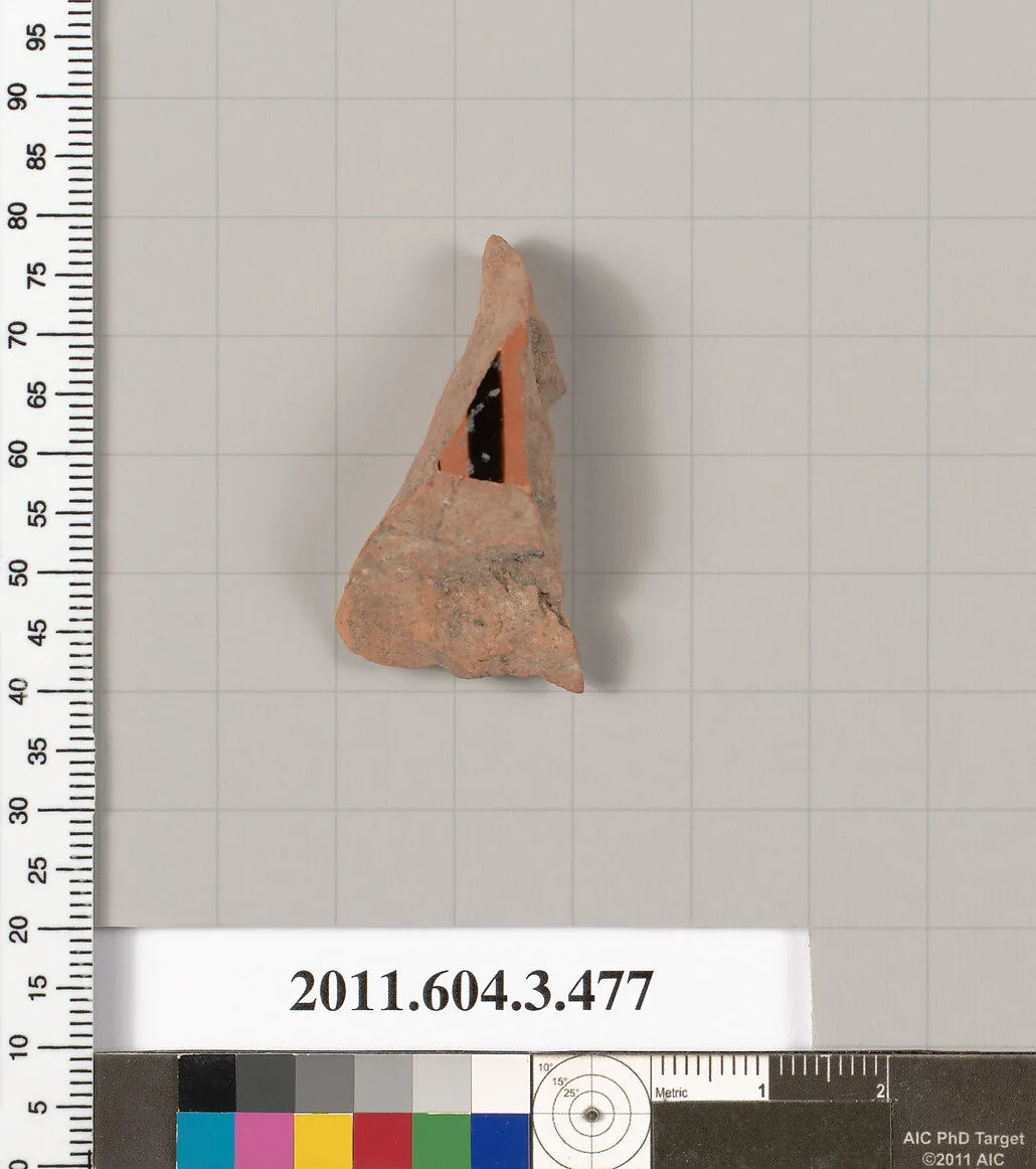 Terracotta fragment of a Panathenaic prize amphora — Unknown